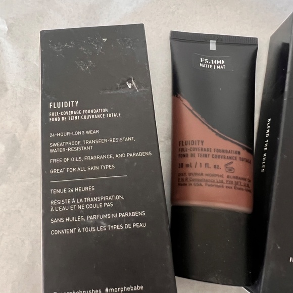 3 Morphe Fluidity F5.100 -Coverage Foundation 30ml/1fl.oz - Picture 5 of 9